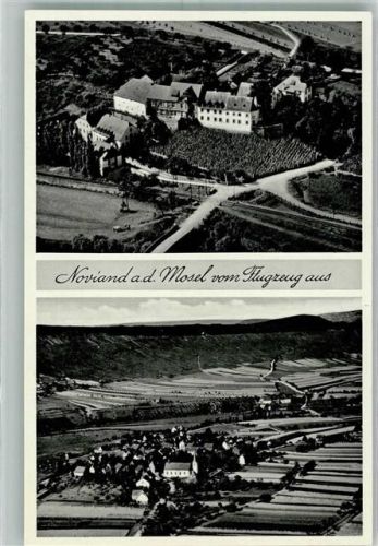 Noviand 1938 Fliegeraufnahme des Ortes mit Pfarrkirche St. Lambertus und Klosterhof Siebenborn
