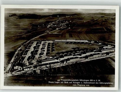 Münsingen Fliegeraufnahme Münsinger Truppenübungsplatz Neues Lager Auingen