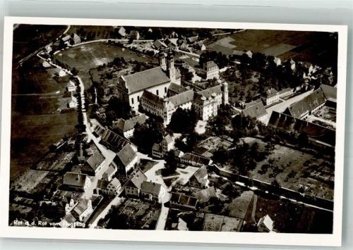Rot Fliegeraufnahme Rot a. d. Rot Reichsabtei Rot Klosterkirche