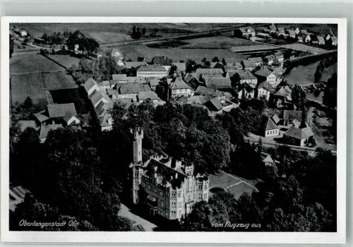 96328 W8643 Oberlangenstadt - Fliegeraufnahme Oberlangenstadt Schloss Oberlangenstadt