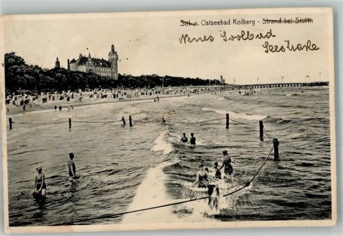 Kolberg 1933 Schwimmbad Strand