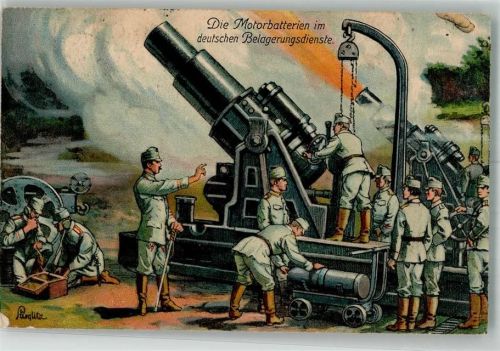 1916 WK I Motobatterien Geschütze Verlag Wezel & Naumann Nr. 126