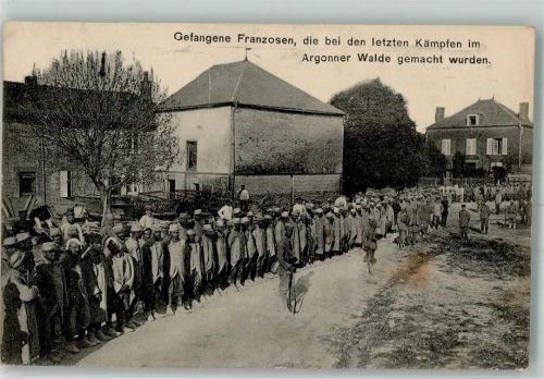 1916 Franzosen, die im Argonner Wald gefangen wurden WK I