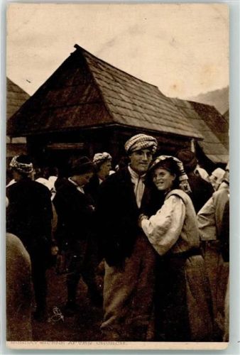 Tuck u. Sohn Balkan Folk Types Nr. 2925 nach der Kirche Tracht