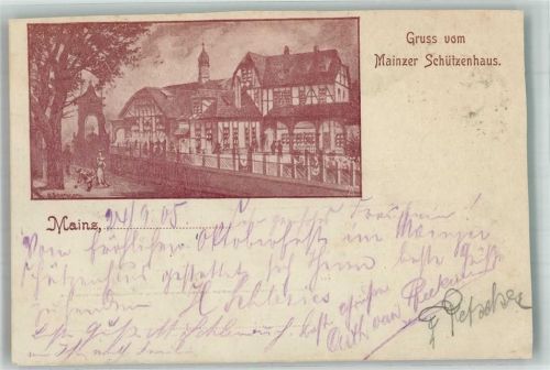 Mainz 1905 Schützenhaus beschnitten