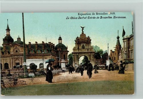 Brüssel Exposition Universelle 1910 - Le Chien Vert Ausstellung