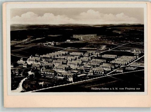Heuberg 1931 Fliegeraufnahme des Barackenlagers Original aufmontierte Verlagsmusterkarte