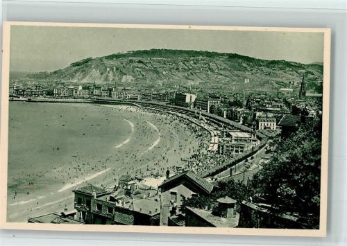 San Sebastian Gesamtansicht Blick von Ysaburu