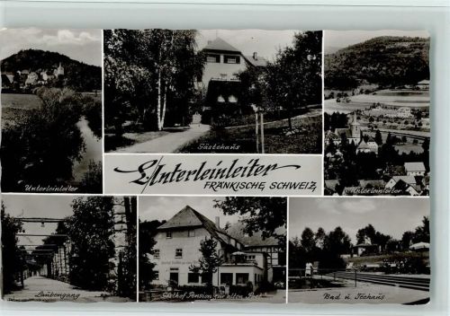 Unterleinleiter Unterleinleiter Gästehaus Laubengang Gasthof Pension Zur alten Post Bad und Teehaus Mehrfachaufnahme