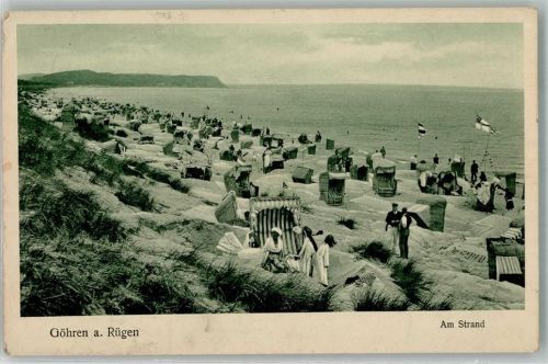 Göhren 1926 Schwimmbad Strand