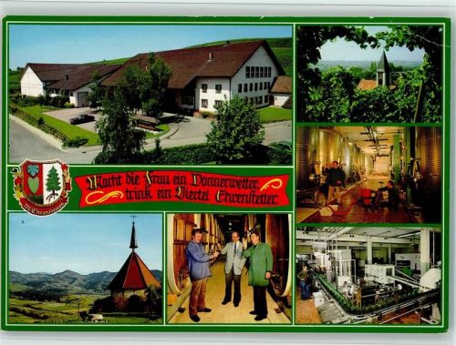 Ehrenkirchen Winzergenossenschaft Ehrenstetten e.G. Weinfelder Ortsansichten Innenaufnahmen Keller Abfüllanlage
