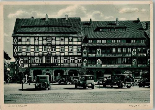 Halberstadt Fischmarkt Autos Büttner-Haus