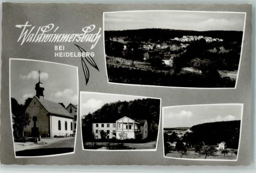 Waldwimmersbach Gesmatansicht Kirche Missionsheim Ortsansichten 4-Bildaufnahme