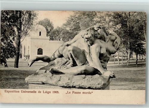 Phototypie Wilh. Otto - Exposition 1905 - Skulptur - Le Faune mordu