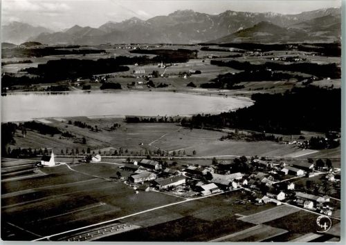 Prien Luftaufnahme Gesamtansicht Bayerbach am Simssee