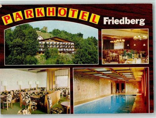 8240 Friedberg - Parkhotel Innenaufnahmen Gastraum Hallenbad 4-Bildaufnahme