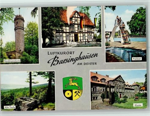 Barsinghausen Nordmannsturm Rathaus Freibad Rutsche Alte Taufe Kloster Wappen Mehrfachaufnahme