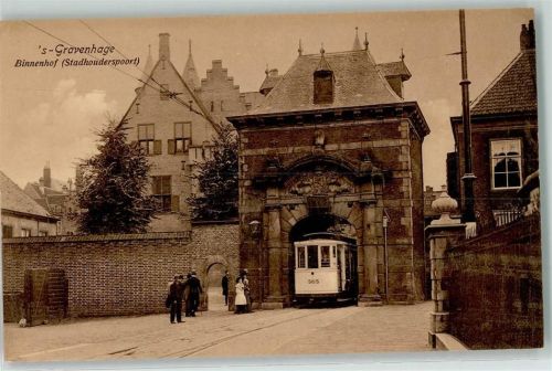 Den Haag Binnenhof Stadhouderspoort Straßenbahn