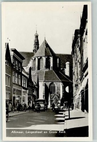 Alkmaar Langestraat en Grote Kerk