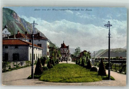 Bozen 1911 Wassermauer-Promenade