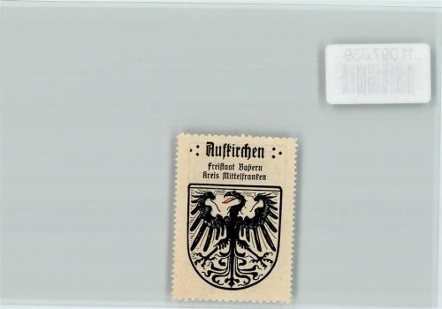 Aufkirchen Vignette Wappen Kaffee Hag ca 1920-1940