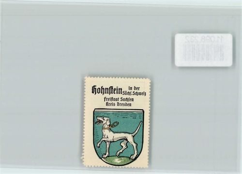 Hohnstein Vignette Wappen Kaffee Hag ca 1920-1940