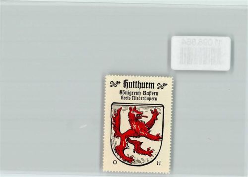 Hutthurm Vignette Wappen Kaffee Hag ca 1920-1940