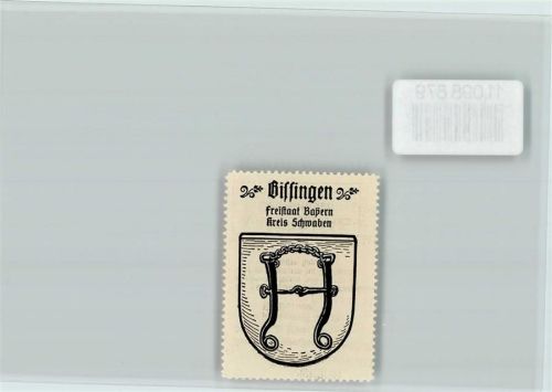 Bissingen Vignette Wappen Kaffee Hag ca 1920-1940