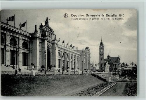 Fassade Pavillon de Bruxelles 1910 AK Nels Nr. 28 AK