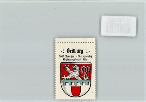 Bedburg Vignette Wappen Kaffee Hag ca 1920-1940