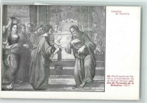Valencia Kathedrale Innenaufnahme Reinigung Marias und Vorstellung des Sohnes Bild von Fernando de la Almedina