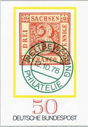 Dt. Bundespost 50 Jahre 1978 AK