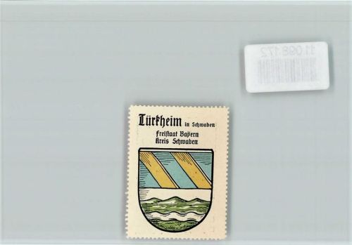 Türkheim Vignette Wappen Kaffee Hag ca 1920-1940
