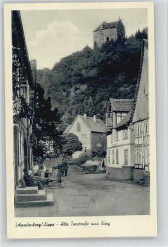Schieder-Schwalenberg Alte Torstraße Burg ex Sammlung Busse