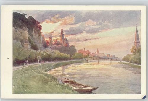 Salzburg Mülln - Ruderboot - Brücke -