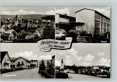 Obrigheim Ortsansichten Schule Gesamtansicht 4-Bildaufnahme