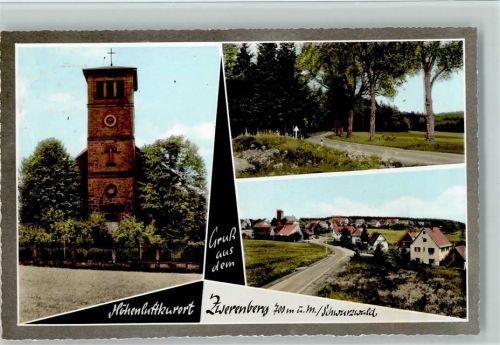 Zwerenberg Ortsansichten Turm 3-Bildaufnahme