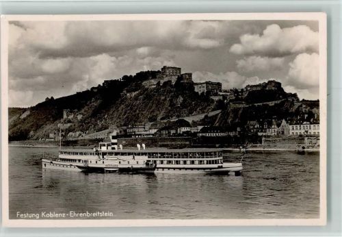 Ehrenbreitstein - Raddampfer Vaterland ca 1937 Foto AK