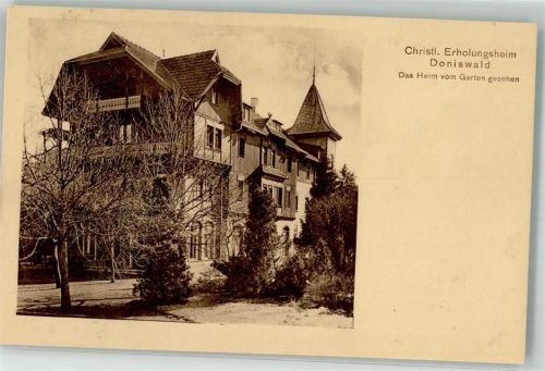 Königsfeld 1925 Pension chrisl. Erholungsheim Doniswald