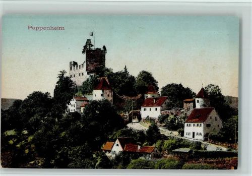 Pappenheim Ortsansicht mit Ruine