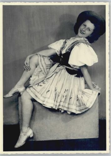 Trachten Foto AK Tanz