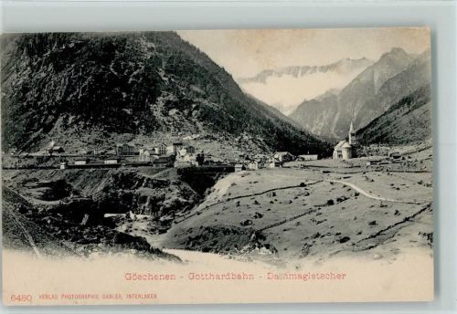 Göschenen Gotthardbahn Dammagletscher