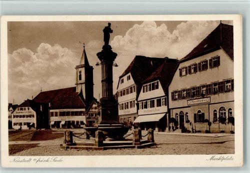 Bad Neustadt Marktplatz Apotheke Säule