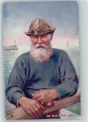An Old Manx Salt - Tuck AK Typen aus Manxland