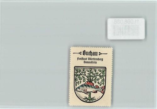 Bad Buchau Vignette Wappen Kaffee Hag ca 1920-1940