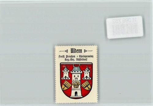 Uedem Vignette Wappen Kaffee Hag ca 1920-1940