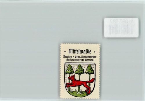 Neumittelwalde Vignette Wappen Kaffee Hag ca 1920-1940