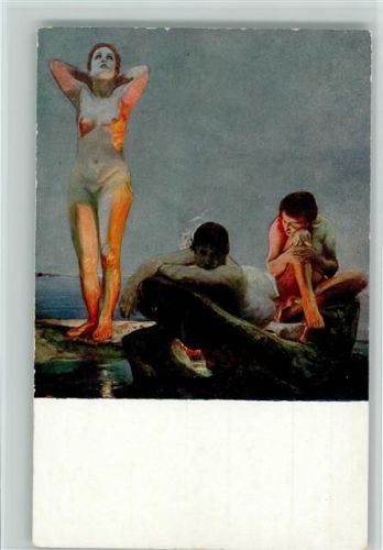 Verlag Seemann Nr. 9 - Blaue Stunde - nackte Frauen am Meer, Erotik