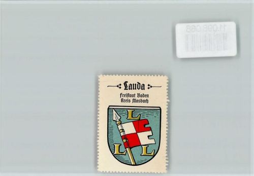 Lauda Vignette Wappen Kaffee Hag ca 1920-1940