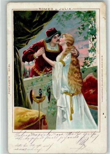 1899 Romeo und Julia - AK Nr. 22 litho - Sage